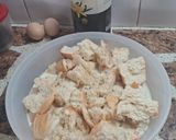 Foto del paso 2 de la receta: Budín de pan y ciruelas pasas decorado con dulce de leche