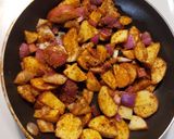 A picture of step 2 of Spicy breakfast potatoes.