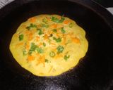 A picture of step 2 of Cornmeal Uttapam.