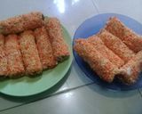 Foto langkah ke 10 dari resep Roti Gulung Goreng Isi Pisang Coklat Keju.