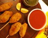 A picture of step 5 of Chinese cutlets.