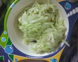 A picture of step 1 of Lauki Ka Halwa (festive special).