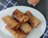 Foto langkah ke 6 dari resep Lumpia Pisang Coklat.