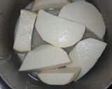 A picture of step 1 of Yam croquette.