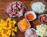 Foto del paso 1 de la receta: 🥘 Guiso criollo con sobras de asado y papas al horno – versión invierno bien argentino❄️