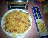 Foto langkah ke 9 dari resep Spaghetti Dg Bumbu Baceman Bawang Putih.