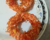 A picture of step 6 of Cheesy Cheetos onion rings 😋😋.