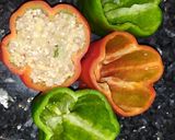 Foto del paso 6 de la receta: Pimientos rellenos de arroz y carne