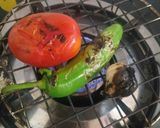 A picture of step 1 of Garlic Chutney (roasted).