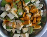A picture of step 1 of Raw Mango Pickle.