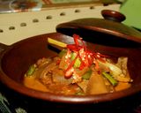 Foto langkah ke 5 dari resep Sambal Goreng Krecek Petai Cabai Hijau Ala Chef Muhammad.