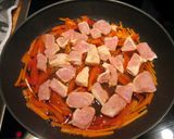 德國香菇雞: 柳川風豬肉甜椒滑蛋的食譜步驟4照片