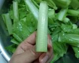 Hình bước làm 6 của món Gà hấp cải bẹ xanh