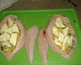 Foto del paso 4 de la receta: Pechuga de pollo rellenas con verduras y muzzarella