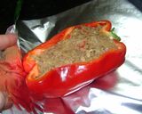 Foto del paso 10 de la receta: Morrón relleno con carne y arroz
