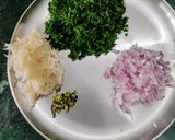 A picture of step 2 of Leafy vegetable Chana daal Cutlets.