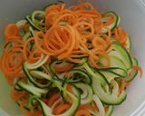 Hình bước làm 1 của món Zoodles With Crispy Tofu