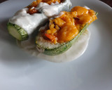 Foto del paso 13 de la receta: Calabacita española rellena de camarón, bañada en salsa bechamel