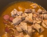 A picture of step 5 of Jambalaya.
