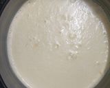 A picture of step 4 of Kesar pista ice cream cake.