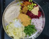 A picture of step 3 of Beetroot Tikki.