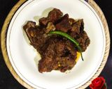 A picture of step 7 of Namkeen Gosht.