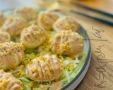 Foto del paso 8 de la receta: Huevos rellenos con mahonesa de gamba roja 🦐 🪺 🎄
