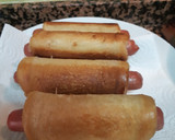 Foto del paso 4 de la receta: Rollos de salchicha empanado