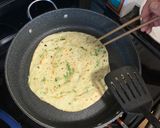 A picture of step 13 of Chinese Scallion Pancake (葱油饼) (cōng yóu bǐng).