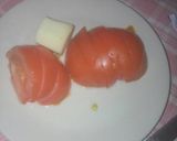 Foto del paso 2 de la receta Ensalada de tomate y queso de cabra fundido