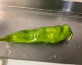 Une image de l'étape 6 de Poulet mariné aux poivrons tricolores et courgette.