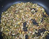 A picture of step 3 of Pumpkin seeds mukhvas.