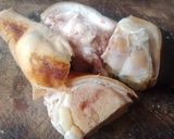 Une image de l'étape 3 de Sauce graines avec pâte de bœuf 😋 et poisson fumé mérou 🩷.