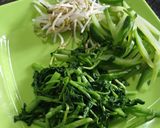 Foto langkah ke 3 dari resep Sayur Urap Selada Air-Tauge-Jipang/Labu Siam.