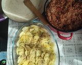1954. Krumplis cukkinis rizses párizsis rakott😋 recept fázis 3 fotója