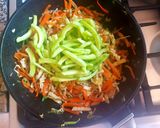 Foto del paso 4 de la receta: Fetuccini o cinta gruesa, salteado con vegetales. #Mercado