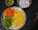 A picture of step 3 of Moong dal chilla.