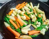 A picture of step 3 of Vegetable Kolhapuri.