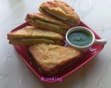 A picture of step 5 of Bread Pakoda.