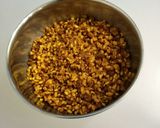 A picture of step 5 of Moong dal Kachori chaat.