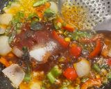 A picture of step 5 of Dry Gobhi Manchurian.
