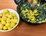 A picture of step 3 of Kesari Chanar Murki.