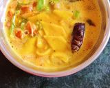 A picture of step 5 of Dal dhokli.