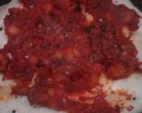 A picture of step 3 of Mysore masala dosa.