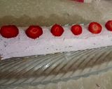 A picture of step 11 of Strawberry swiss roll😋🍓.
