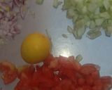 A picture of step 1 of Mumbayia bhel.