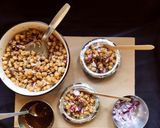 स्प्राउट्स छोले की चाट(sprouts chole ki chaat recipe in hindi) रेसिपी चरण 6 फोटो