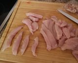 Foto del paso 3 de la receta: Fajitas de pollo, soja y pimiento tricolor