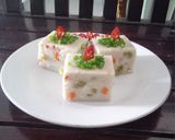 Foto langkah ke 5 dari resep Talam Talas Mix Ayam Sayur.