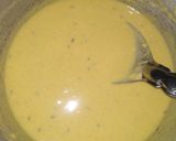 A picture of step 1 of Cornmeal Uttapam.